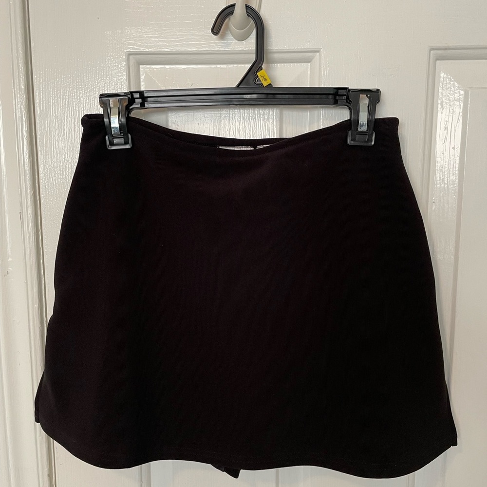 Stretchy Black Skort